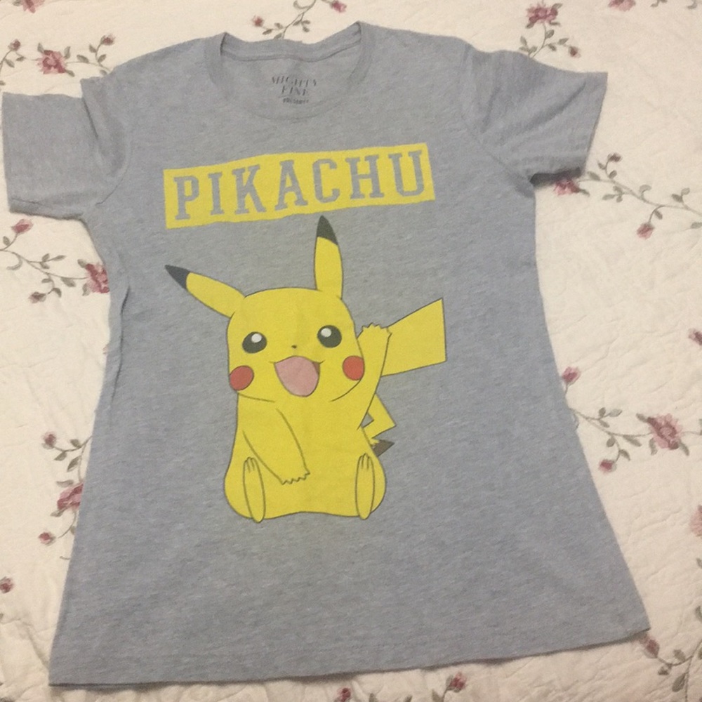Grey pikachu shirt